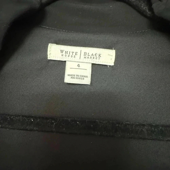 White House Black Market Dress Size 4 Structured Cinched Little Black dress - Picture 3 of 14